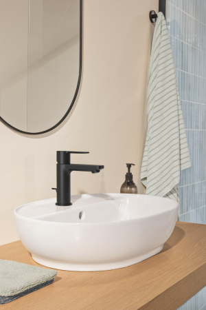 Lavoar Grohe 103566SH00, Essence, pe blat, 50 x 40 cm, cu preaplin, AquaCEramic, HyperClean, alb [23]