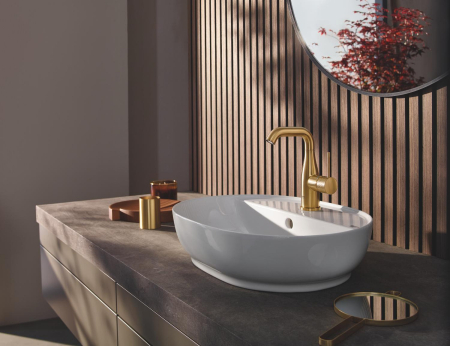 Lavoar Grohe 103566SH00, Essence, pe blat, 50 x 40 cm, cu preaplin, AquaCEramic, HyperClean, alb [13]