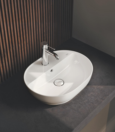 Lavoar Grohe 103566SH00, Essence, pe blat, 50 x 40 cm, cu preaplin, AquaCEramic, HyperClean, alb [31]
