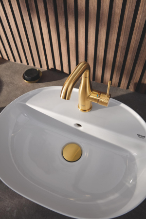 Lavoar Grohe 103566SH00, Essence, pe blat, 50 x 40 cm, cu preaplin, AquaCEramic, HyperClean, alb [15]