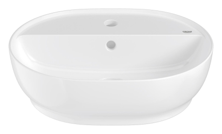 Lavoar Grohe 103566SH00, Essence, pe blat, 50 x 40 cm, cu preaplin, AquaCEramic, HyperClean, alb [3]
