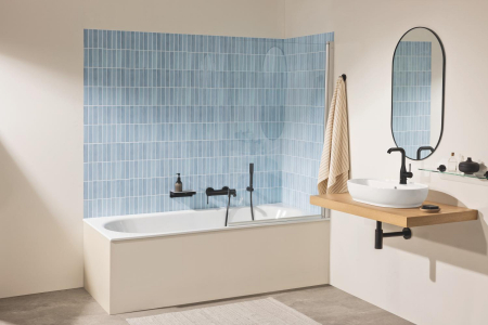 Lavoar Grohe 103569SH00, Essence, pe blat, 60 x 40 cm, cu preaplin, HyperClean, AquaCeramic, alb [25]