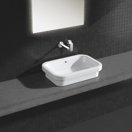 Lavoar Grohe 39124001, 168 mm, 422 mm, 600 mm, 1 cuve, suprafata antiaderent, in blat, fara nr orificii baterie, Alb [1]