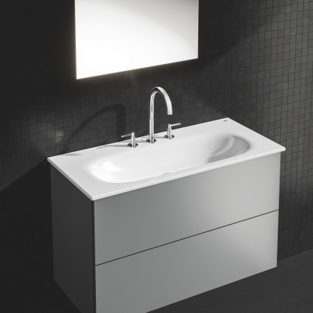 Lavoar Grohe 3956600H, Essence Vanity, montare pe perete/blat, 1000 x 460 mm, anti-aderent, anti-bacterian [6]