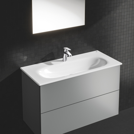 Lavoar Grohe 3956600H, Essence Vanity, montare pe perete/blat, 1000 x 460 mm, anti-aderent, anti-bacterian [3]