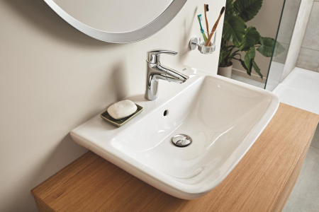Lavoar Grohe 39808000, 139 mm, 448 mm, 35 mm, 600 mm, 1 cuve, 1 nr orificii baterie, pe perete, ceramica sanitara, Alb [7]