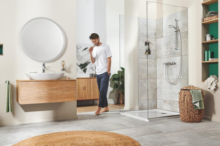 Lavoar Grohe 39808000, 139 mm, 448 mm, 35 mm, 600 mm, 1 cuve, 1 nr orificii baterie, pe perete, ceramica sanitara, Alb [13]