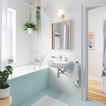 Lavoar Grohe 39949000, 135 mm, 400 mm, 35 mm, 550 mm, 1 cuve, 1 nr orificii baterie, suprafata antiaderent, Alb [8]