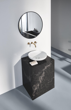 Lavoar Grohe 3995800H, Spa Airio, montare pe blat, 450 x 450 mm, slim, porcelan, alb [7]
