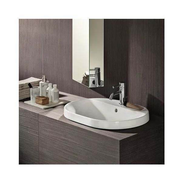 Lavoar incastrat Geberit Variform eliptic cu preaplin 60x45 cm [1]