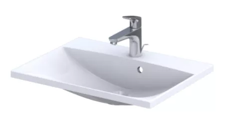 Lavoare pe blat - Lavoar Oristo Amelia, montare pe mobilier, 600 x 460 mm, alb, UME-AM-60-92