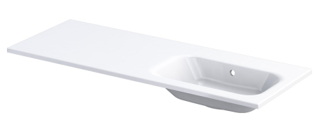 Baie - Lavoar Oristo Are, pe mobilier, 121 x 46 cm, alb, UME-AR-120-92-P