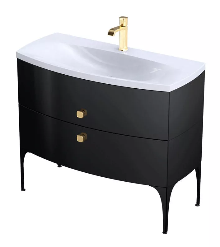 Lavoar Oristo Louis, pe mobilier, 102 x 48 cm, alb, UME-LU-102-92 [3]