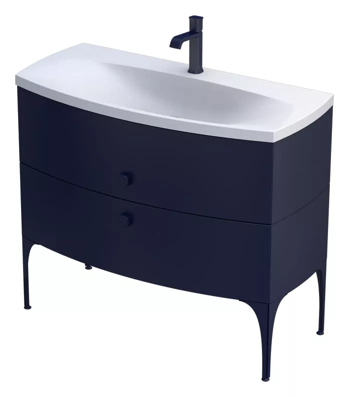 Lavoar Oristo Louis, pe mobilier, 102 x 48 cm, alb, UME-LU-102-92 [1]