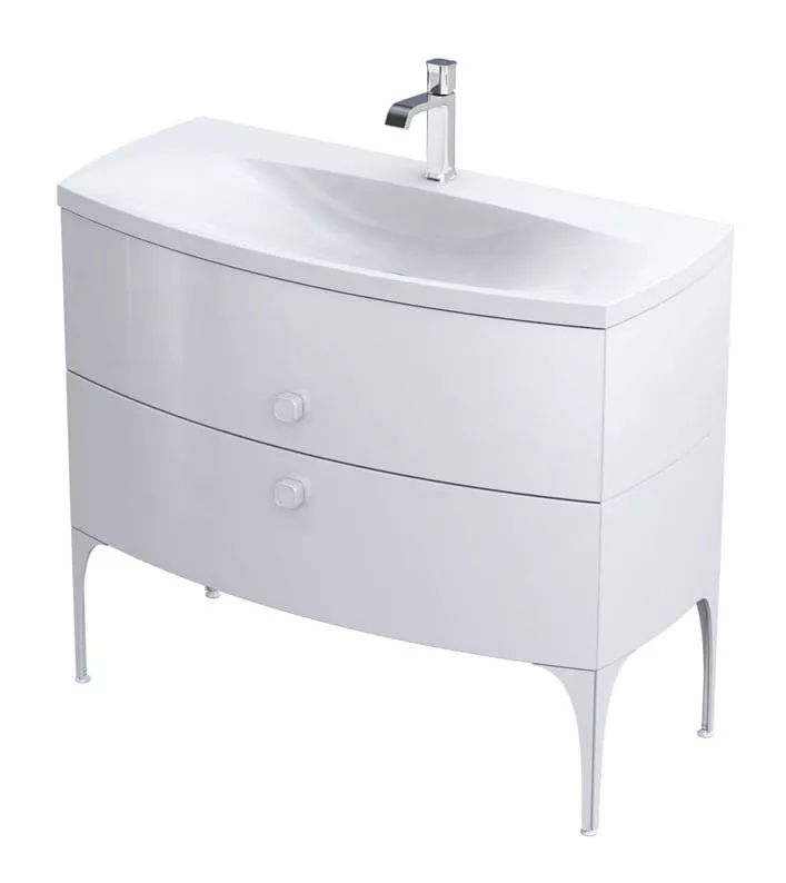 Lavoar Oristo Louis, pe mobilier, 102 x 48 cm, alb, UME-LU-102-92 [2]