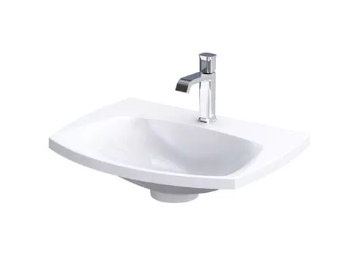 Lavoare pe blat - Lavoar Oristo Louis, pe mobilier, 62 x 48 cm, alb, UME-LU-62-92