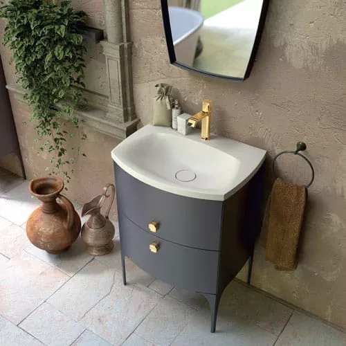 Lavoar Oristo Louis, pe mobilier, 62 x 48 cm, alb, UME-LU-62-93 [4]