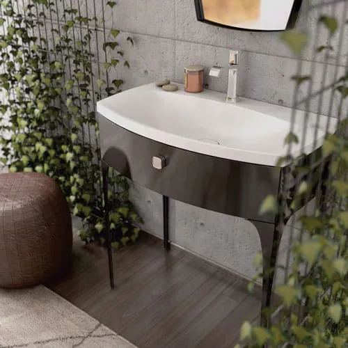 Lavoar Oristo Louis, pe mobilier, 82 x 48 cm, alb, UME-LU-82-92 [5]