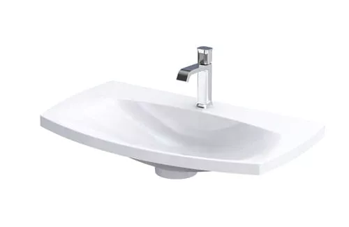 Lavoare pe blat - Lavoar Oristo Louis, pe mobilier, 82 x 48 cm, alb, UME-LU-82-92