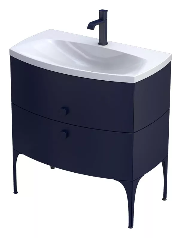 Lavoar Oristo Louis, pe mobilier, 82 x 48 cm, alb, UME-LU-82-92 [3]