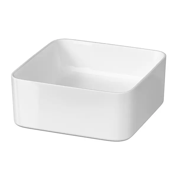 Pe blat - Lavoar pe blat Cersanit Crea alb lucios 35 cm