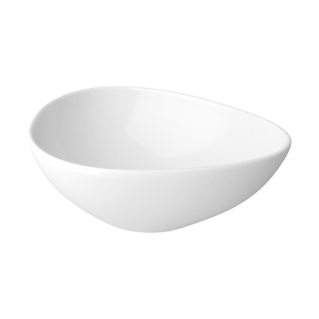 Lavoare pe blat - Lavoar pe blat Cersanit Moduo, asimetric, 45 cm, ceramica sanitara, finisaj lucios, alb