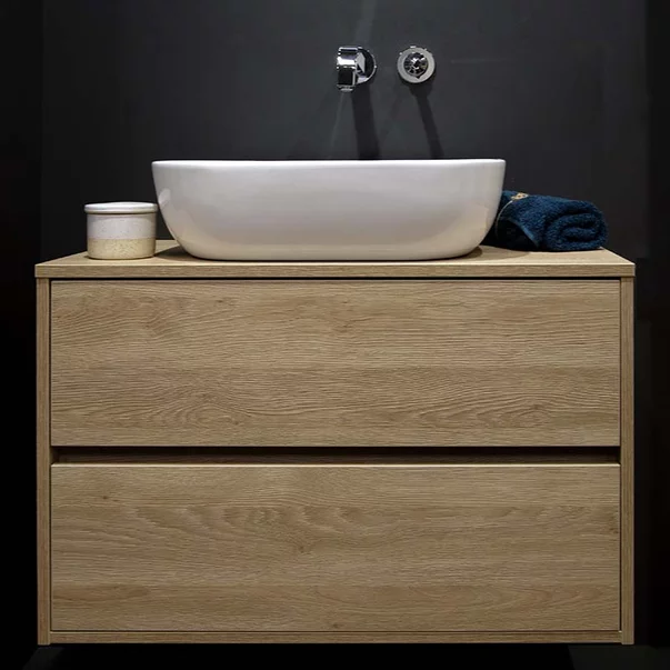 Lavoar pe blat Fluminia Alaska New alb 50 cm [3]