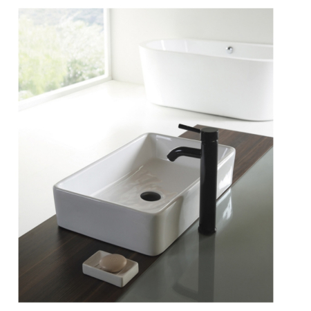 Lavoar pe blat Fluminia, Ares, dreptunghiular, 48 x 37 cm, alb [7]