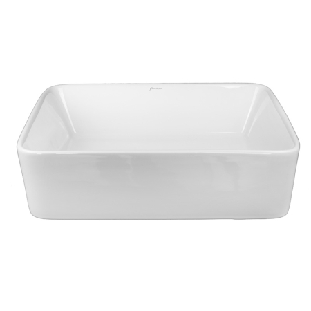 Lavoar pe blat Fluminia, Ares, dreptunghiular, 48 x 37 cm, alb [3]