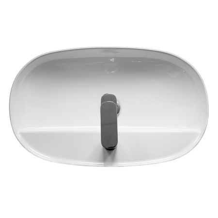 Lavoar pe blat, Fluminia, Cassandra 60, oval, 60 x 38 cm, alb [1]