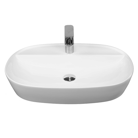 Lavoar pe blat, Fluminia, Cassandra 60, oval, 60 x 38 cm, alb [2]