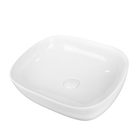 Lavoare - Lavoar pe blat Fluminia, Fides, dreptunghiular, 48.5 x 39.5 cm, alb