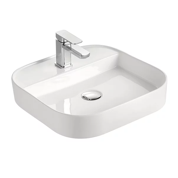 Pe blat - Lavoar pe blat Fluminia Juno alb 50 cm