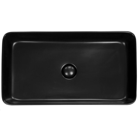 Lavoar pe blat, Fluminia, My Black Square, dreptunghiular, 67.5 x39 cm, cu ventil, negru mat [4]