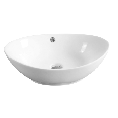 Lavoare pe blat - Lavoar pe blat, Fluminia, Rio Grande, oval, 58 x 37,5 cm, alb