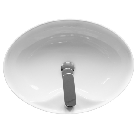 Lavoar pe blat Fluminia, Tamisa, oval, 57 x 41 cm, alb [4]