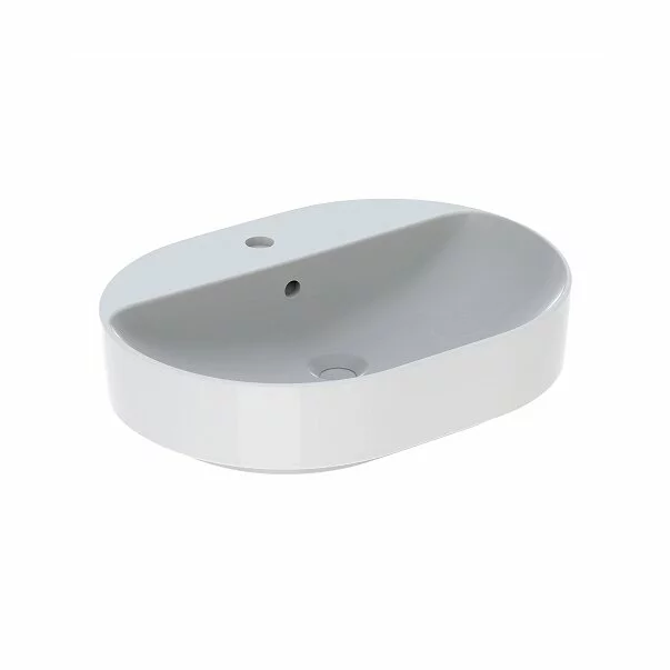 Lavoare - Lavoar pe blat Geberit Variform eliptic cu preaplin 60x45 cm