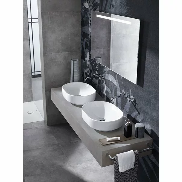 Lavoar pe blat Geberit Variform eliptic fara preaplin 55x40 cm [4]