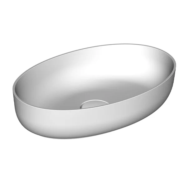 Baie - Lavoar pe blat KolpaSan Alexis 55 cm alb