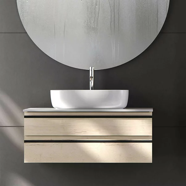 Lavoar pe blat KolpaSan Alexis alb 50 cm [4]