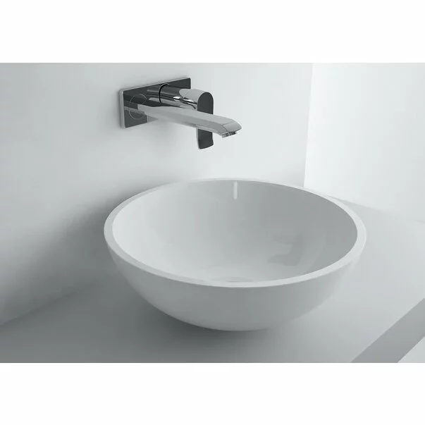 Lavoare - Lavoar pe blat rotund din compozit Marmite Kierros 42 cm