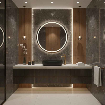 Lavoar pe blat Spectrum, Basta Black, oval, negru mat [1]