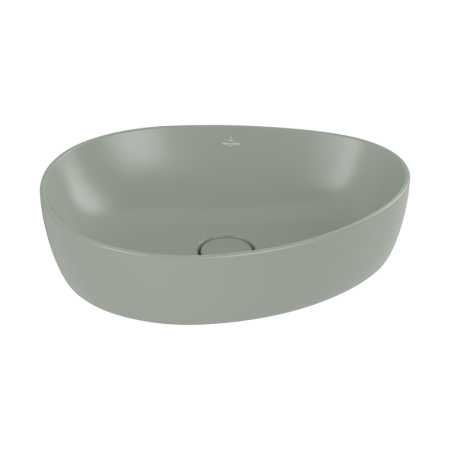 Lavoare - Lavoar pe blat, Villeroy & Boch, Antao 51 cm, oval, verde mat