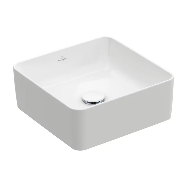 Lavoare - Lavoar pe blat Villeroy&Boch Collaro patrat 38 cm alb