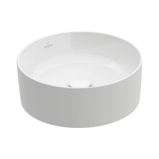 Baie - Lavoar pe blat Villeroy&Boch Collaro rotund 40 cm alb