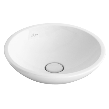 Lavoare - Lavoar pe blat Villeroy & Boch, Loop & Friends, rotund, 43 cm, alb