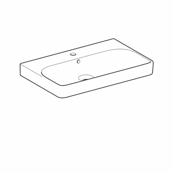 Lavoar pe mobilier Geberit Smyle Square 75 cm [4]