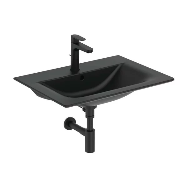 Lavoar pe mobilier Ideal Standard Connect Air 64x46 cm negru mat [2]