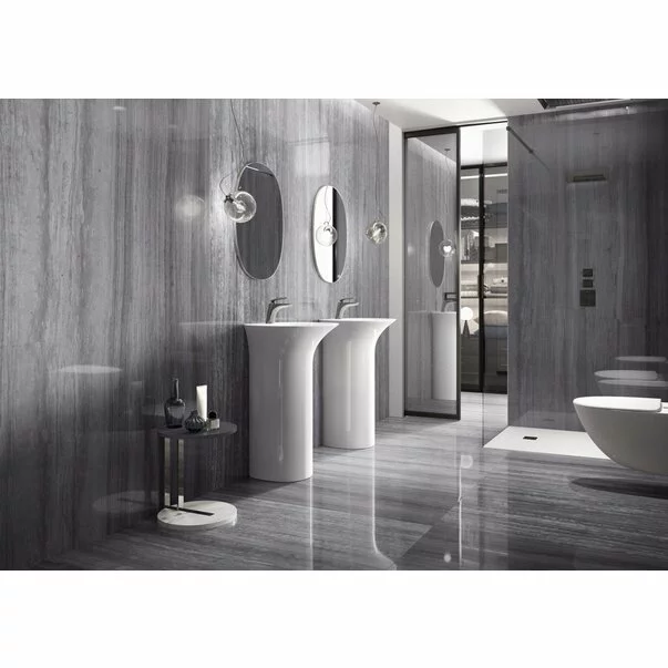 Lavoar pe pardoseala Rak Sensation cu orificiu baterie 55x46 cm [3]