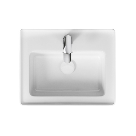 Lavoar pentru mobilier Cersanit Crea, 50 cm, tehnologie Rockelite, rezistent la impact, alb [2]
